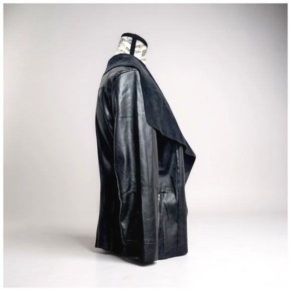 Mixology ‘Open Moto’ Leather Jacket. Black. Large. NWT - Picture 8 of 9